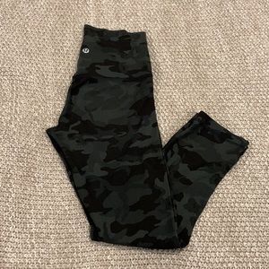 Size 4 Lululemon Camo leggings.